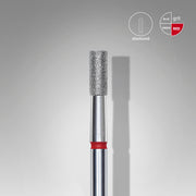 STALEKS EXPERT Diamantová fréza „valec“ červená, průměr 2,5 mm, pracovní část 6 mm