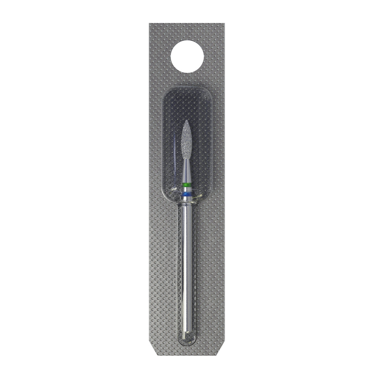 STALEKS EXPERT Fraise diamantée DUO « Flamme » bleu-vert, diamètre 2,1 mm, partie active 8 mm