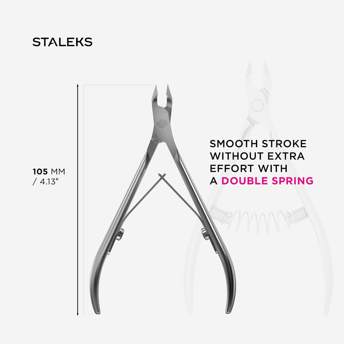 STALEKS EXPERT 92 Mini Tronchesine professionali per cuticole, 5 mm