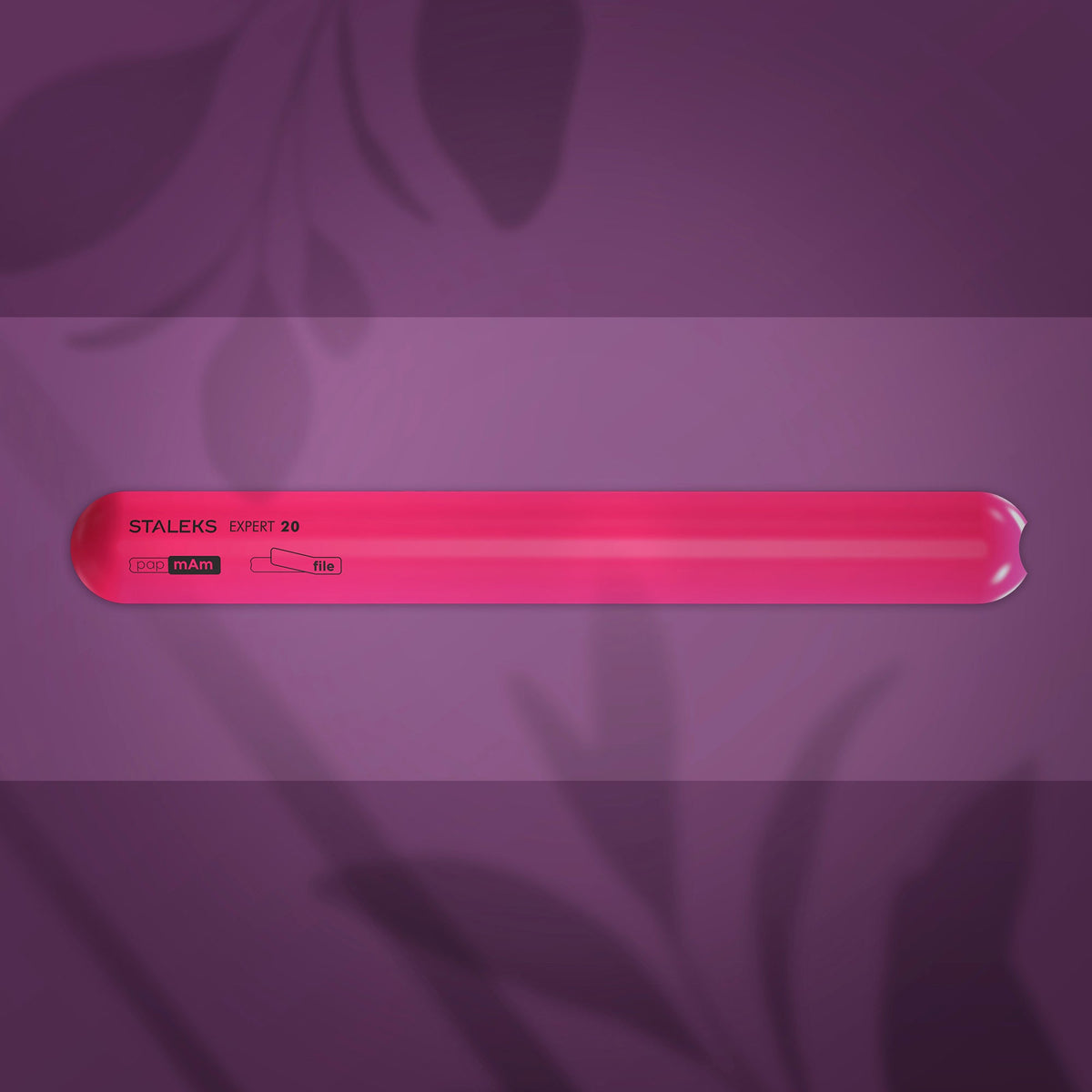STALEKS EXPERT 20 Straight beveled plastic base for nail file (162 mm)