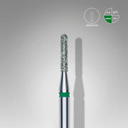 STALEKS EXPERT Diamantfräser „Abgerundeter Zylinder“ grün, Durchmesser 1,4 mm, Arbeitsteil 8 mm