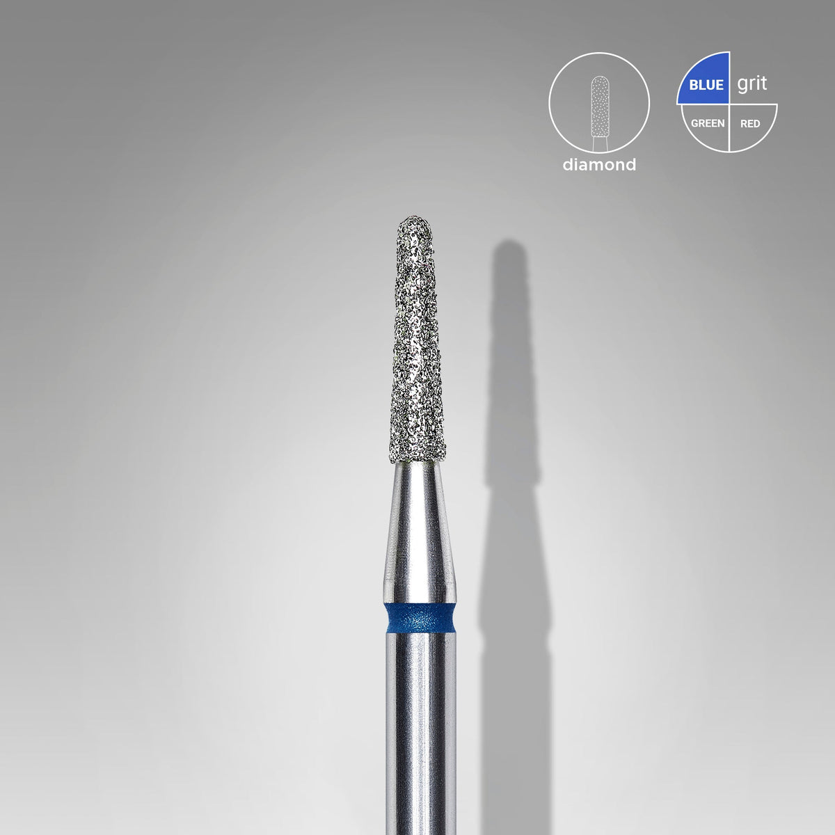 STALEKS EXPERT Fraise diamantée « cône tronqué » bleue, diamètre 1,8 mm, partie active 8 mm