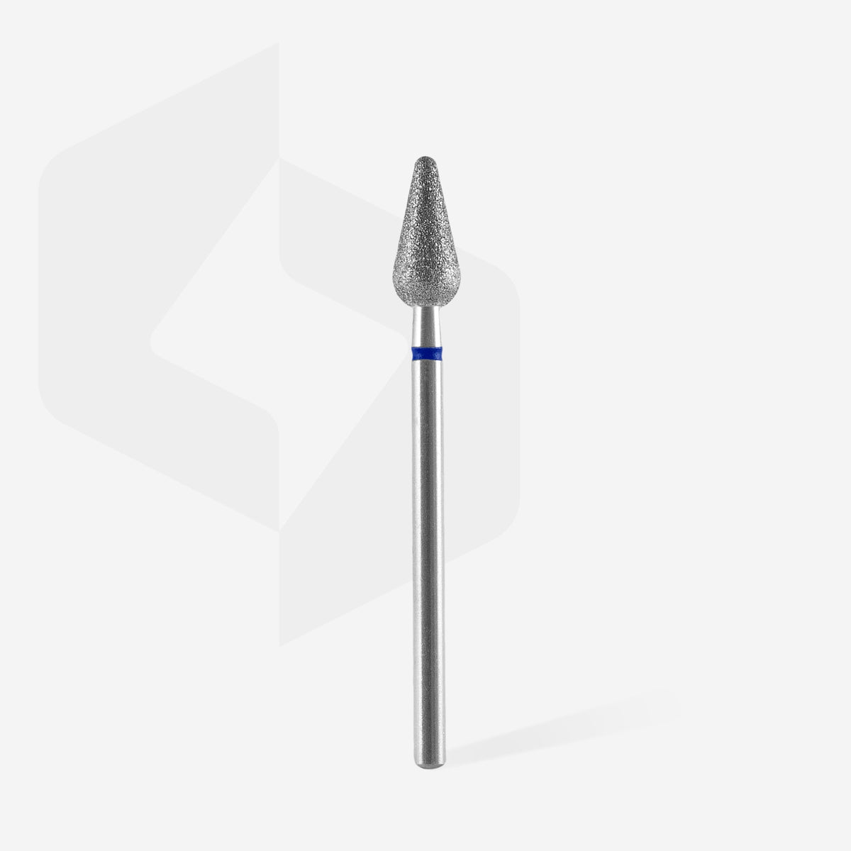 STALEKS EXPERT Deimantinė freza „apvali kriaušė“ mėlyna, skersmuo 5 mm, darbinė dalis 12 mm