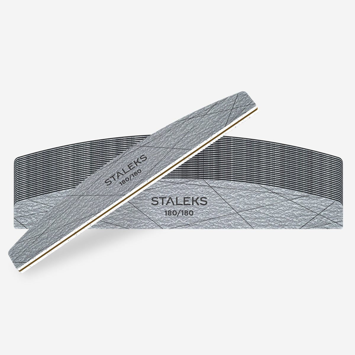 STALEKS SMART 40 Mineralische Nagelfeile Halbmond 180/180 Körnung (25 Stück)