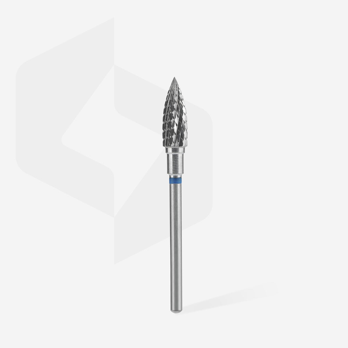 STALEKS EXPERT Carbide nail drill bit flame blue, head diameter 5 mm, working part 13,5 mm