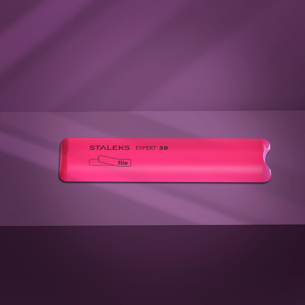 STALEKS EXPERT 50 Short beveled plastic base for nail file (76 mm)