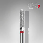 STALEKS EXPERT Fresa diamantata Cilindro arrotondato rossa, diametro 2,5 mm, parte lavorativa 10 mm