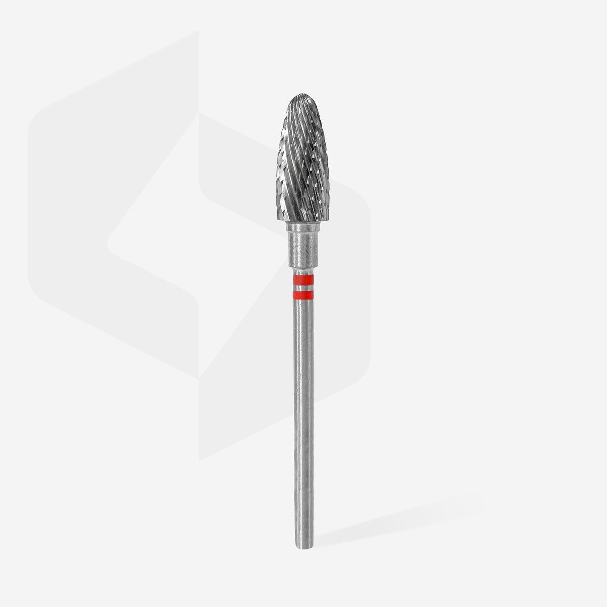 STALEKS EXPERT Kietā metāla kreilisko cilvēku frēze «kukurūza» sarkana, diametrs 6 mm, darba daļa 14 mm