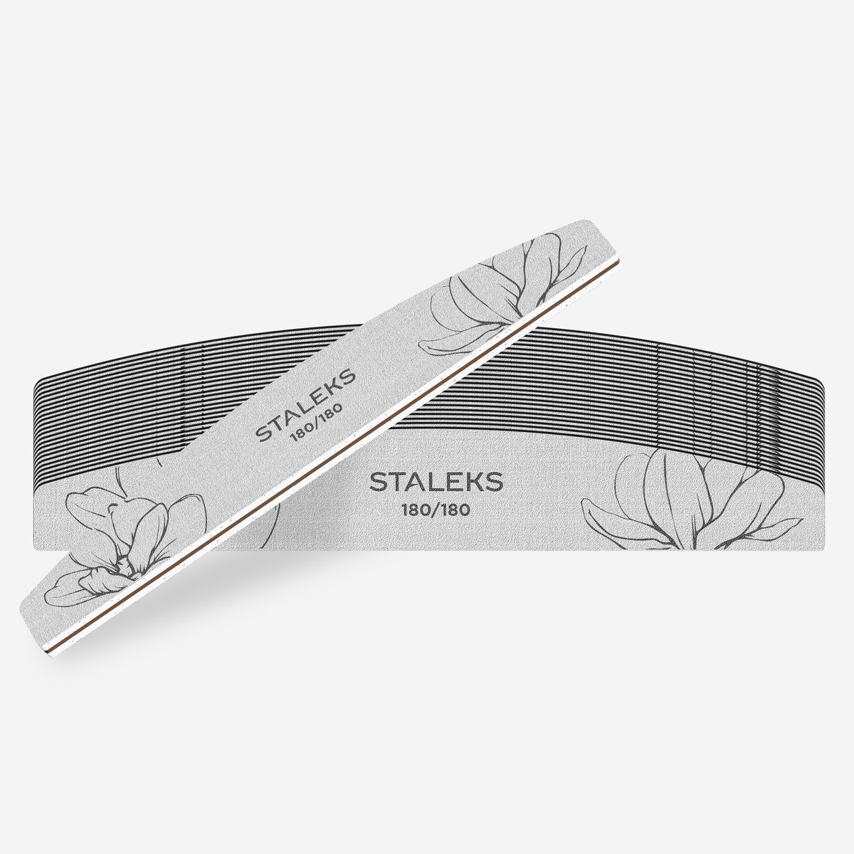 STALEKS EXPERT 40 Мінеральна пилка для нігтів півмісяць, 180/180 грит (25 шт)