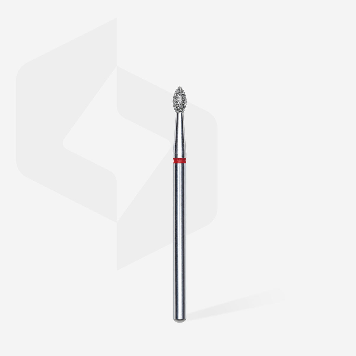 STALEKS EXPERT Fresa diamantata Gemma acuta rossa, diametro 2,5 mm, parte lavorativa 4,5 mm