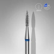 STALEKS EXPERT Fraise diamantée « Flamme pointue » bleue, diamètre 1,8 mm, partie active 8 mm