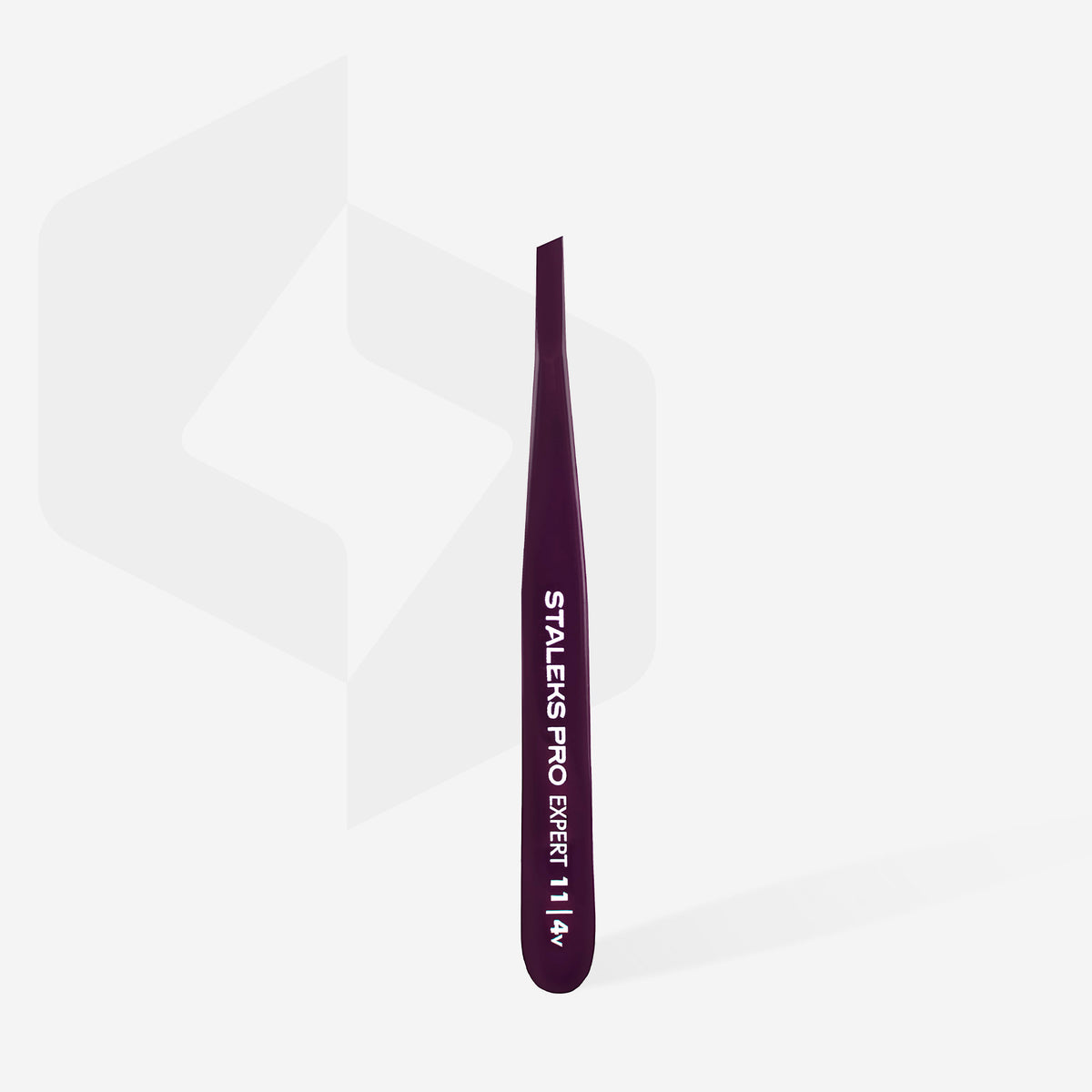 Eyebrow tweezers violet EXPERT 11 TYPE 4v (narrow beveled)