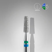 STALEKS EXPERT Deimantinė DUO freza „kūgis“ mėlyna-žalia, skersmuo 2,5 mm, darbinė dalis 8 mm