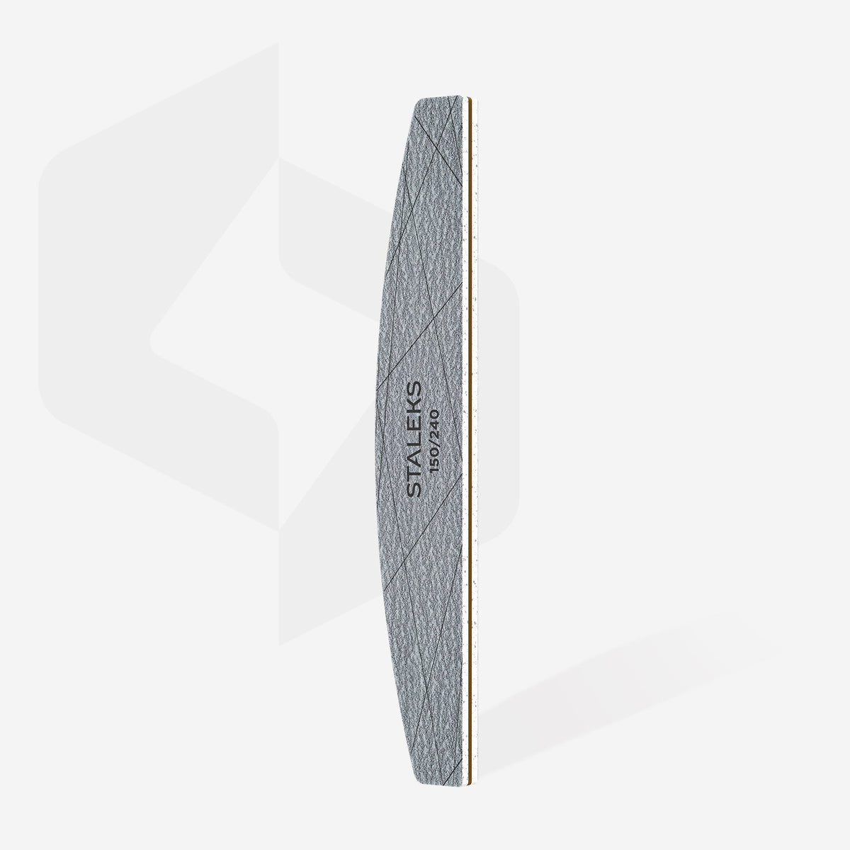 STALEKS SMART 40 Mineral nail file en forma de media luna, granularidad (grit) 150/240 (25 uds)