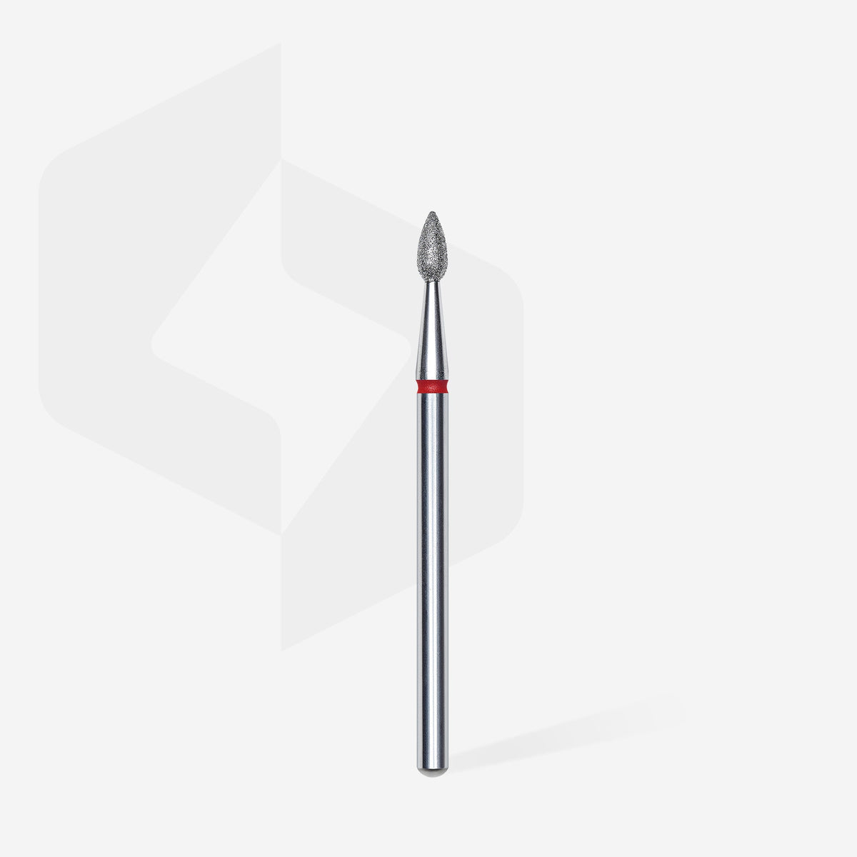 STALEKS EXPERT Fraise diamantée « Goutte » rouge, diamètre 2,3 mm, partie active 5 mm