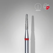 STALEKS EXPERT Diamond nail drill bit frustum red, head diameter 1,8 mm, working part 8 mm