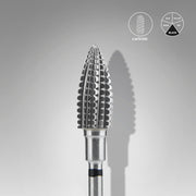 STALEKS EXPERT Sert alaşım kozalak frez, siyah hard, çap 6 mm, çalışma kısmı 14 mm