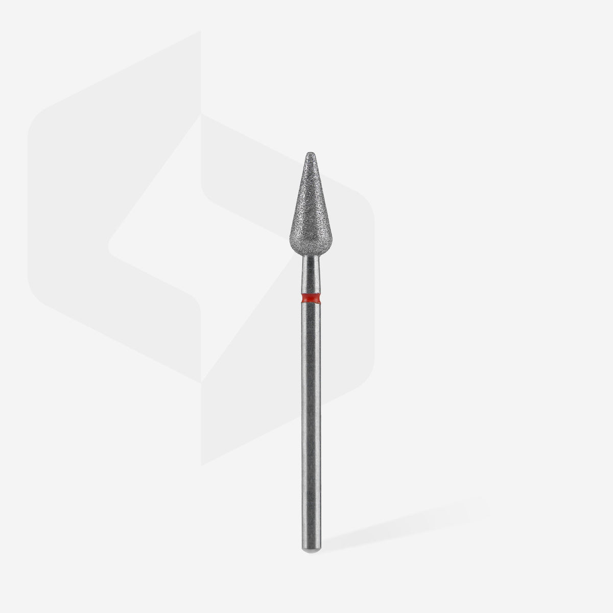 STALEKS EXPERT Fresa diamantata «Pera acuta» rossa, diametro 5 mm, parte lavorativa 12 mm