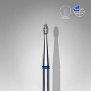 STALEKS EXPERT Deimantinė freza „Apvalus pumpuras“ mėlyna, skersmuo 1,6 mm, darbinė dalis 3,4 mm