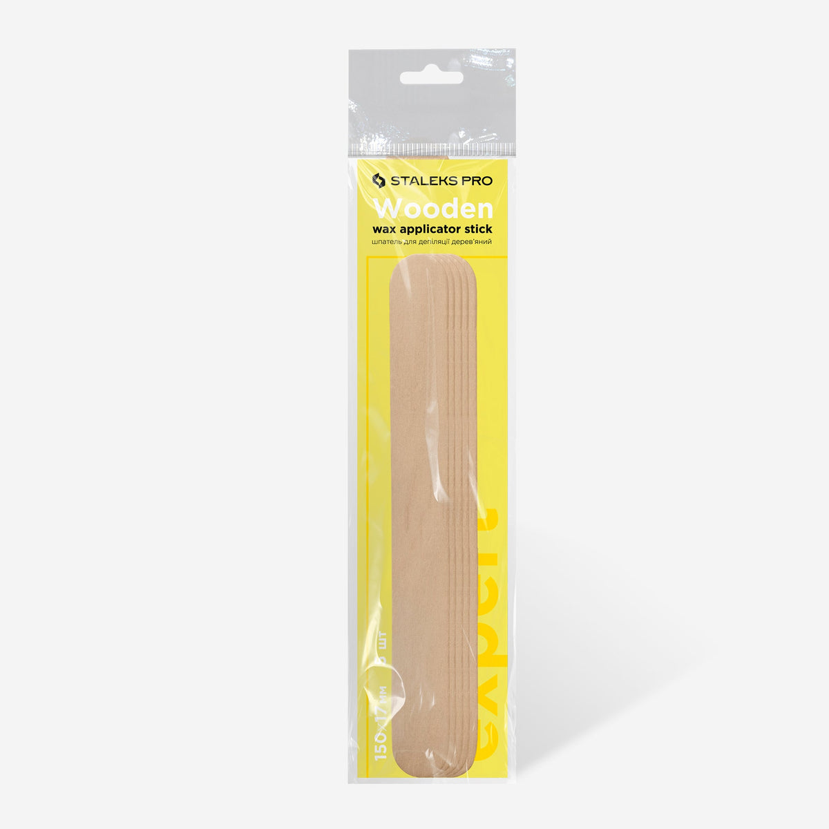 STALEKS EXPERT Holzspatel für Haarentfernung, 150x17 mm (5 Stück)