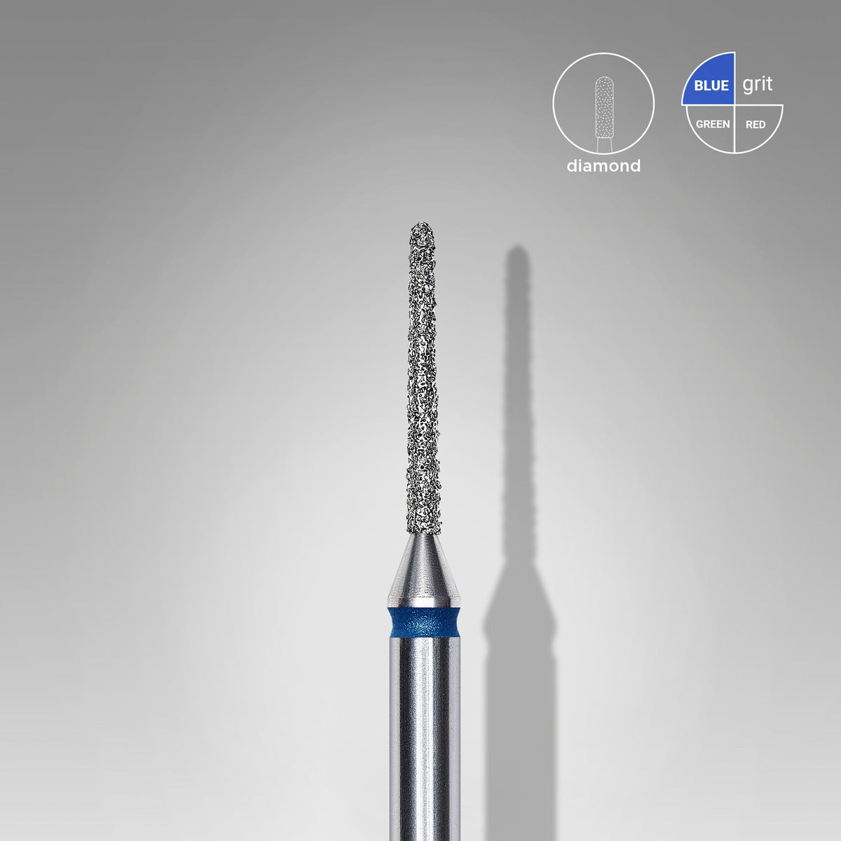 STALEKS EXPERT Fraise diamantée « aiguille » bleue, diamètre 1 mm, partie active 10 mm