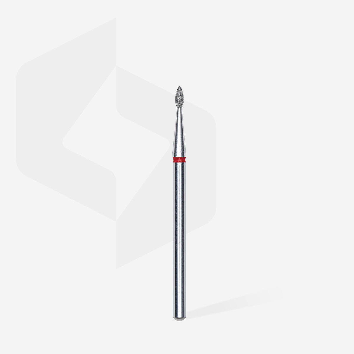STALEKS EXPERT Fraise diamantée « Goutte » rouge, diamètre 1,6 mm, partie active 4 mm