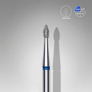 STALEKS EXPERT Fresa diamantata Gemma acuta blu, diametro 1,8 mm, parte lavorativa 4 mm