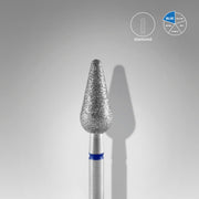 STALEKS EXPERT Deimantinė freza „apvali kriaušė“ mėlyna, skersmuo 5 mm, darbinė dalis 12 mm