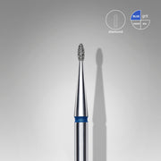 STALEKS EXPERT Fresa diamantata Gemma arrotondata blu, diametro 1,2 mm, parte lavorativa 3 mm