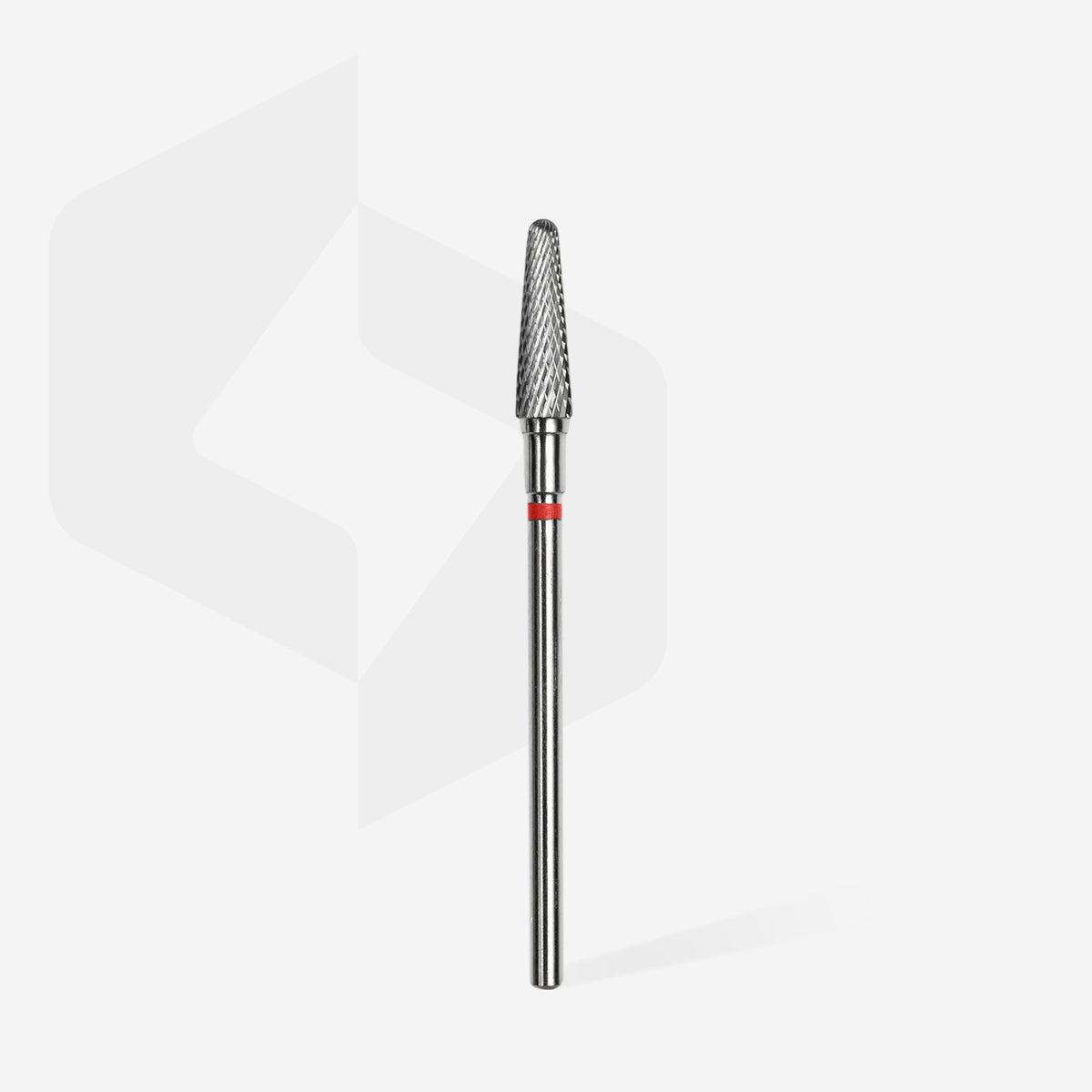 STALEKS EXPERT Carbide nail drill bit frustum red, head diameter 4 mm, working part 13 mm