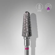 STALEKS EXPERT Fresa in metallo duro «cono troncato» viola, diametro 6 mm, parte lavorativa 14 mm