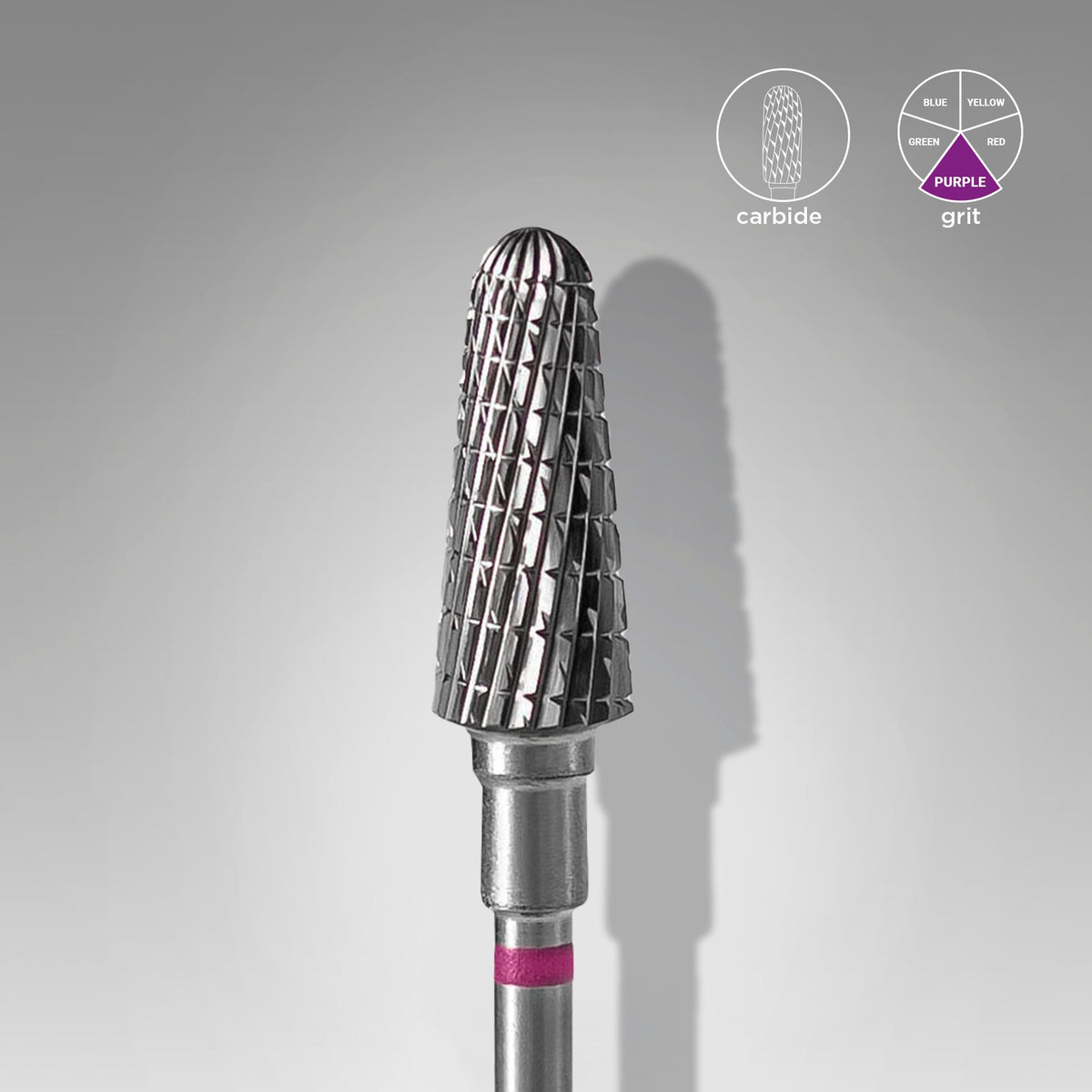 STALEKS EXPERT Fresa in metallo duro «cono troncato» viola, diametro 6 mm, parte lavorativa 14 mm