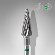STALEKS EXPERT Fraise carbure «cône» verte, diamètre 6 mm, partie active 14 mm