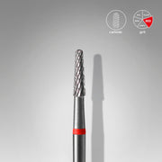 STALEKS EXPERT Fresa in metallo duro «Cono» rossa, diametro 2,3 mm, parte lavorativa 8 mm