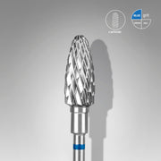 STALEKS EXPERT Fresa in metallo duro a grani di mais blu, diametro 6 mm, parte lavorativa 14 mm