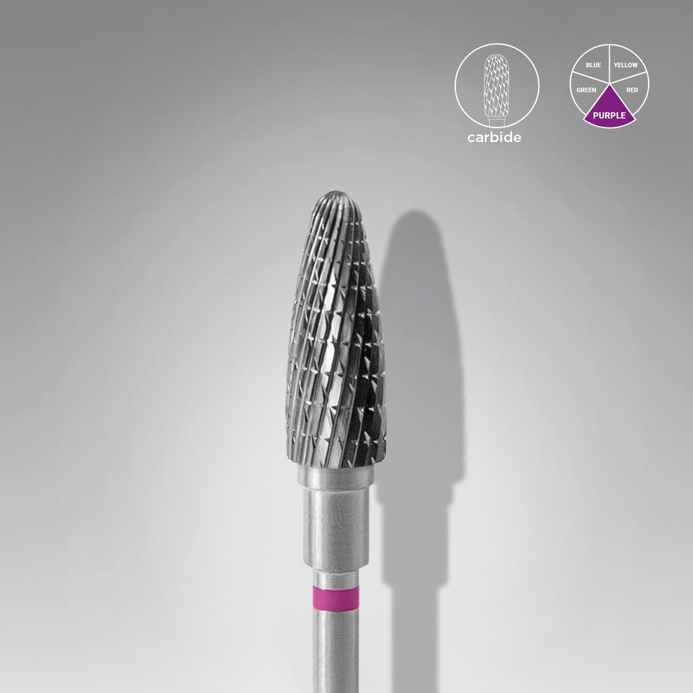 STALEKS EXPERT Fresa in metallo duro a mais viola, diametro 5 mm, parte lavorativa 13 mm
