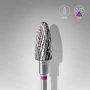 STALEKS EXPERT Violeta karbīda frēze "kukurūza", diametrs 6 mm, darba daļa 14 mm