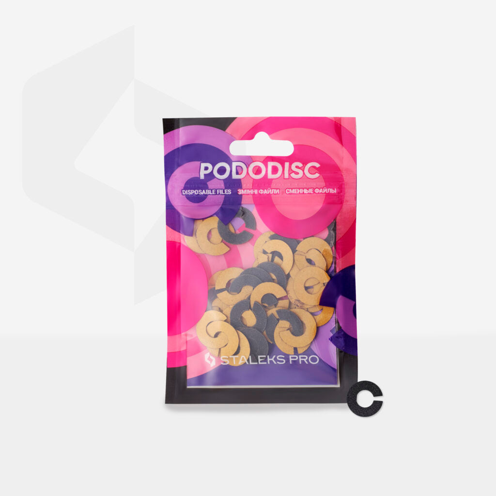 Refill pads for pedicure disc Staleks Pro S, 80 grit (50 pc)