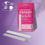 White disposable files for straight nail file Staleks Pro Expert 22, 180 grit (50 pcs)