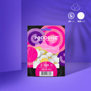 STALEKS EXPERT 25 PODODISC L Клейові файли для педікюрного диска на м'якій основі, 320 грит 25 мм (50 шт)