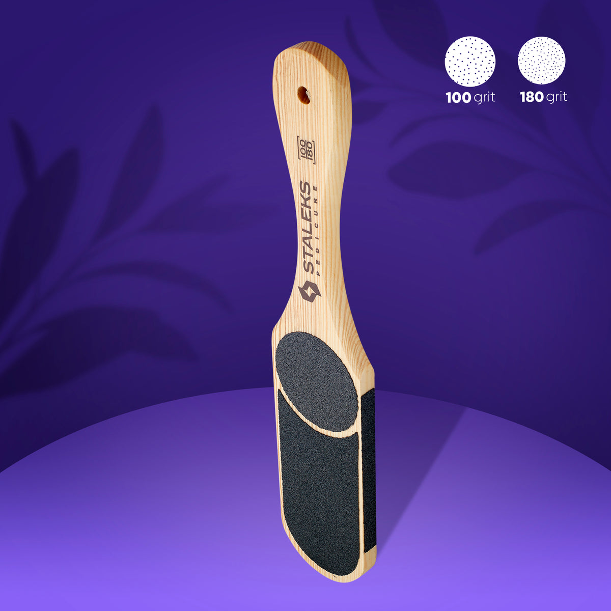 STALEKS BEAUTY & CARE 10 TYPE 3 Double-sided wooden foot file, 60/80/100/120 grit