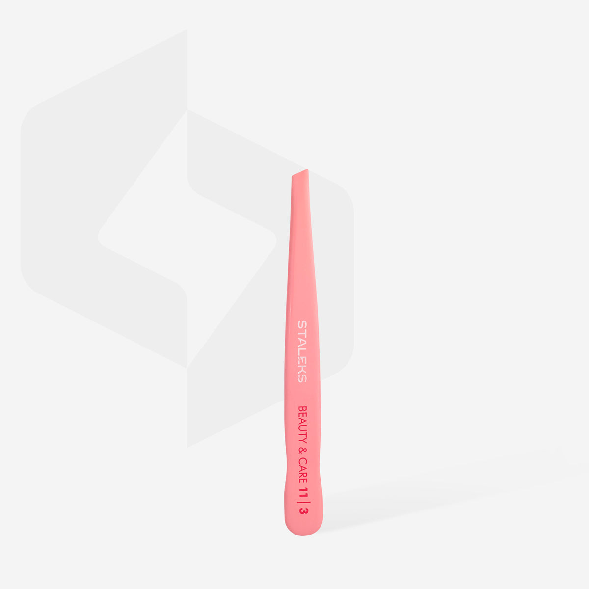 STALEKS BEAUTY & CARE 11 TYPE 3 Pinzetta per le sopracciglia larga a taglio obliquo