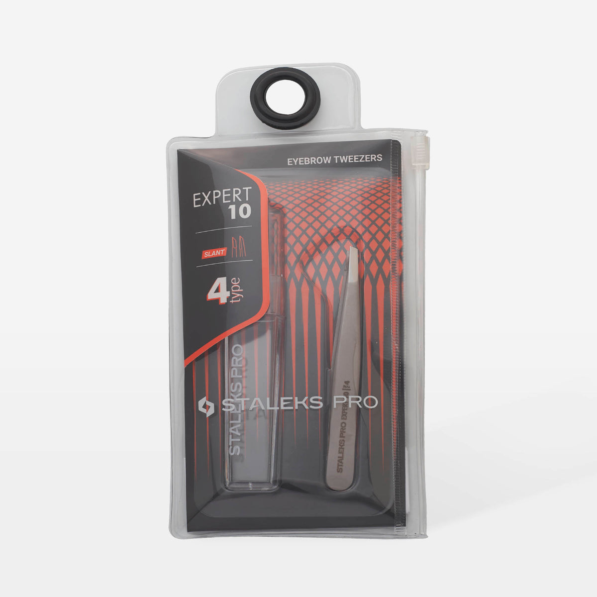 STALEKS EXPERT 10 TYPE 4 Pinzas profesionales para cejas, estrechas y biseladas