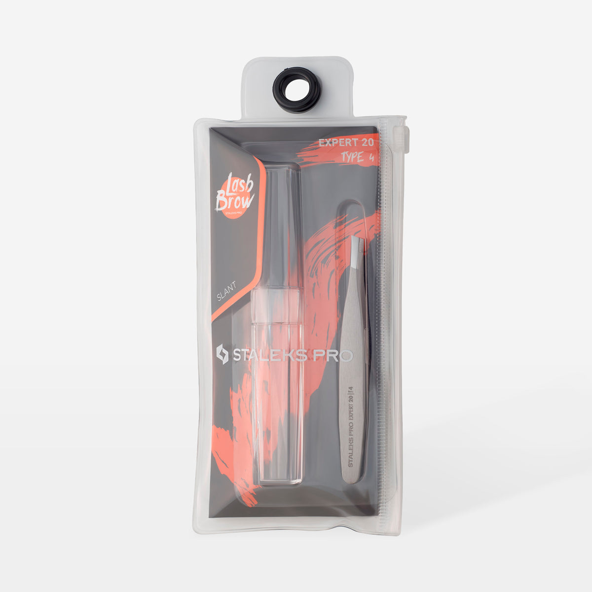 STALEKS EXPERT 20 TYPE 4 Pinzas profesionales para cejas, estrechas y biseladas