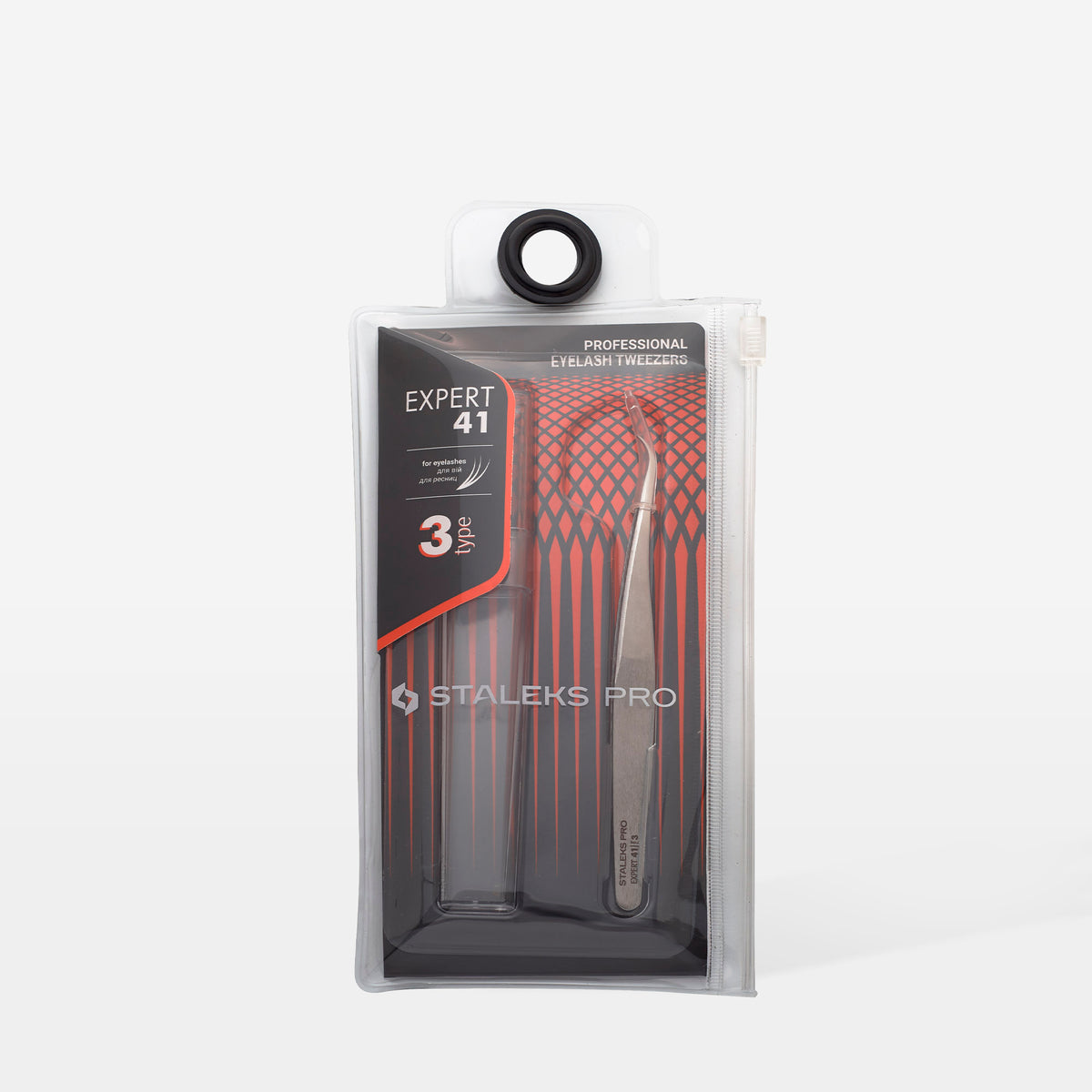 STALEKS EXPERT 41 TYPE 3 Pinzetta professionale per allungamento delle ciglia, curva