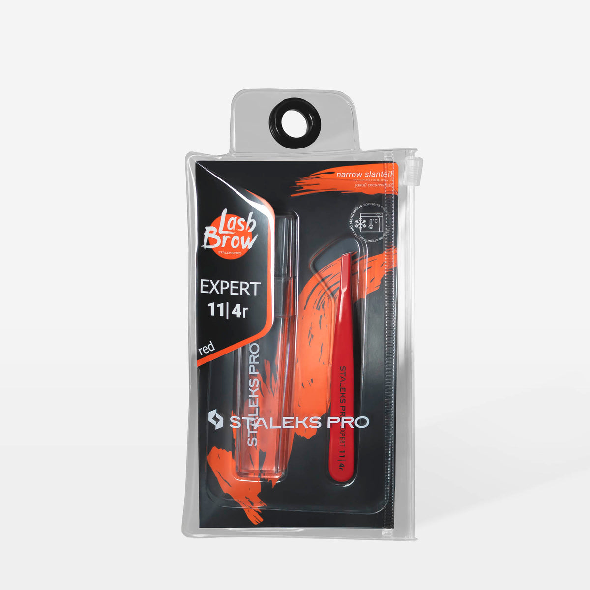 STALEKS EXPERT 11 TYPE 4r Професійний пінцет для брів вузький скошений